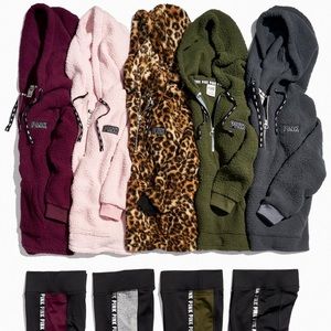 Pink Sherpa pullover